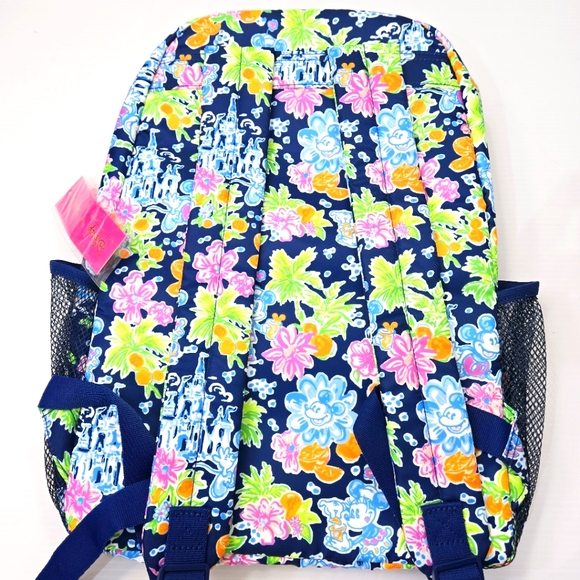 DisneyParks X Lilly Pulitzer Loves Disney Mickey And Minnie Backpack NWT - Picture 5 of 5